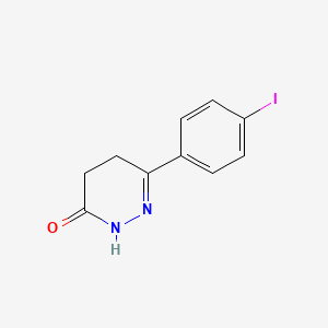 molecular formula C10H9IN2O B13846726 3-(4-iodophenyl)-4,5-dihydro-1H-pyridazin-6-one 