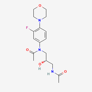 molecular formula C17H24FN3O4 B13846760 (S)-N-(Acetamido-2-hydroxypropyl)-N-(3-fluoro-4-morpholinophenyl)acetamide 