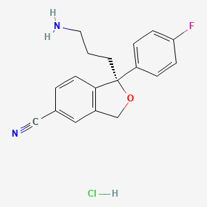 molecular formula C18H18ClFN2O B13846767 (R)-Didemethyl Citalopram Hydrochloride 