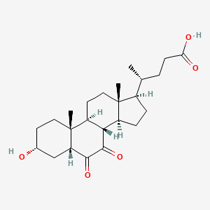 molecular formula C24H36O5 B13846772 6,7-Diketolithocholic acid 