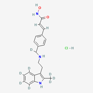 molecular formula C21H24ClN3O2 B13846779 Panobinostat-d8 (Major) Hydrochloride Salt 