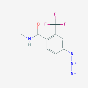 molecular formula C9H7F3N4O B1384678 4-Azido-N-methyl-2-trifluoromethylbenzamide CAS No. 2279121-90-1