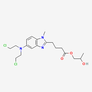 molecular formula C19H27Cl2N3O3 B13846805 Bendamustine 2-Hydroxyprop-1-yl Ester 