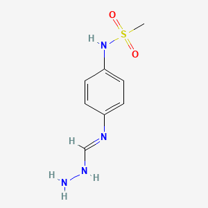 molecular formula C8H12N4O2S B13846831 N-{4-[(E)-(Hydrazinylmethylidene)amino]phenyl}methanesulfonamide CAS No. 677752-76-0