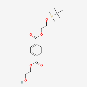 molecular formula C18H28O6Si B13846839 2-((tert-Butyldimethylsilyl)oxy)ethyl (2-Hydroxyethyl) Terephthalate 