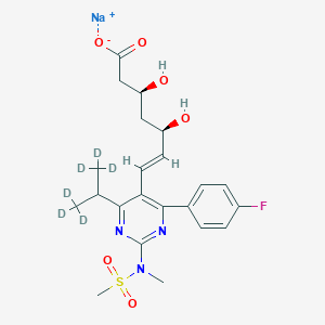 molecular formula C22H27FN3NaO6S B13846858 Rosuvastatin-d6 Sodium Salt 