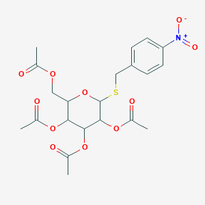 molecular formula C21H25NO11S B13846866 [3,4,5-Triacetyloxy-6-[(4-nitrophenyl)methylsulfanyl]oxan-2-yl]methyl acetate 