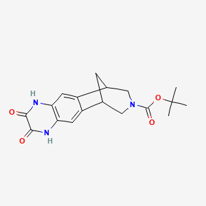 molecular formula C18H21N3O4 B13846876 tert-Butyl 2,3-dihydroxy-methanoazepino[4,5-g]quinoxaline-8-carboxylate 