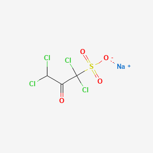 molecular formula C3HCl4NaO4S B13846910 Sodium 1,1,3,3-Tetrachloro-2-oxopropane-1-sulfonate 