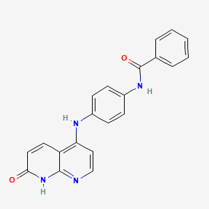 molecular formula C21H16N4O2 B13846946 N-(4-(7-oxo-7,8-dihydro-1,8-naphthyridin-4-yl-amino)phenyl)benzamide 