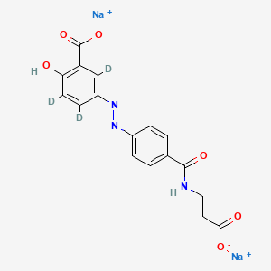 molecular formula C17H13N3Na2O6 B13846955 Balsalazide-d3DisodiumSalt 