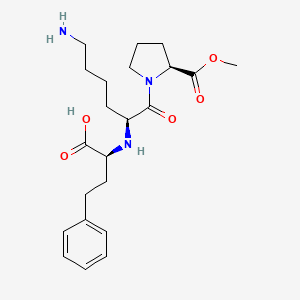 molecular formula C22H33N3O5 B13846972 (S)-Lisinopril Methyl Ester 