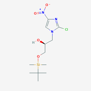 (aS)-2-Chloro-a-[[[(1,1-dimethylethyl)dimethylsilyl]oxy]methyl]-4-nitro-1H-imidazole-1-ethanol