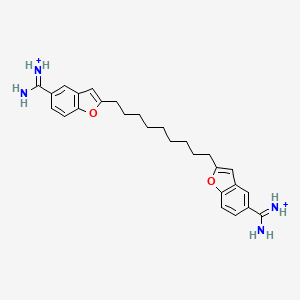 (Nonane-1,9-diylbis(benzofuran-2,5-diyl))bis(aminomethaniminium)