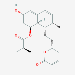 (2S)-2-Methylbutanoic acid (1S,3S,7S,8S,8aR)-8-[2-[(2R)-3,6-dihydro-6-oxo-2H-pyran-2-yl]ethyl]-1,2,3,7,8,8a-hexahydro-3-hydroxy-7-methyl-1-naphthalenyl ester