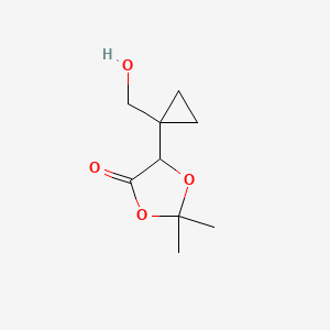 5-(1-(Hydroxymethyl)cyclopropyl)-2,2-dimethyl-1,3-dioxolan-4-one