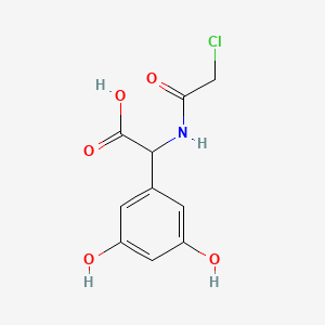 2-[(2-Chloroacetyl)amino]-2-(3,5-dihydroxyphenyl)acetic acid