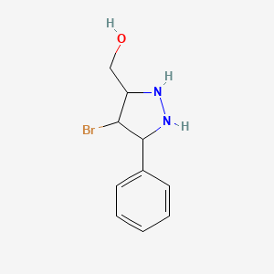 molecular formula C10H13BrN2O B1384710 (4-溴-3-苯基-1H-吡唑-5-基)甲醇 CAS No. 1240217-33-7