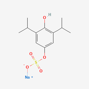 molecular formula C12H17NaO5S B13847138 4-Hydroxy propofol sulfate sodium salt 