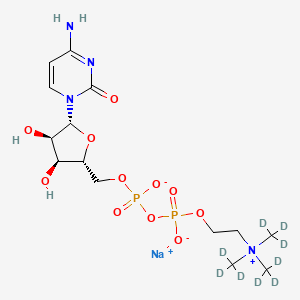 molecular formula C14H25N4NaO11P2 B13847157 Citicoline-d9 Sodium Salt 