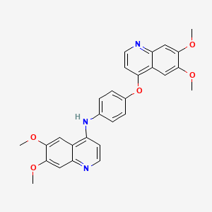 molecular formula C28H25N3O5 B13847176 N-(4-((6,7-Dimethoxyquinolin-4-yl)oxy)phenyl)-6,7-dimethoxyquinolin-4-amine 