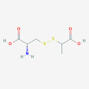 molecular formula C6H11NO4S2 B1384718 S-((1-羧乙基)硫代)半胱氨酸 CAS No. 15476-49-0