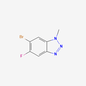 molecular formula C7H5BrFN3 B1384721 6-溴-5-氟-1-甲基-1H-苯并[d][1,2,3]三唑 CAS No. 2287298-59-1