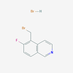 molecular formula C10H8Br2FN B1384722 5-(Bromomethyl)-6-fluoroisoquinoline hydrobromide CAS No. 2092061-22-6