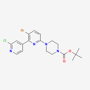 Tert-butyl 4-[5-bromo-6-(2-chloropyridin-4-yl)pyridin-2-yl]piperazine-1-carboxylate