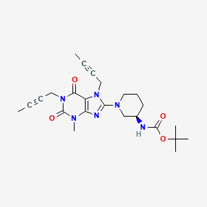 (R)-tert-Butyl (1-(1,7-Di(but-2-yn-1-yl)-3-methyl-2,6-dioxo-2,3,6,7-tetrahydro-1H-purin-8-yl)piperidin-3-yl)carbamate