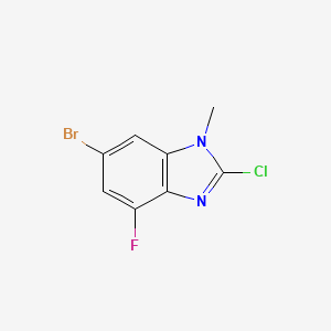 molecular formula C8H5BrClFN2 B1384733 6-Bromo-2-chloro-4-fluoro-1-méthyl-1H-benzo[d]imidazole CAS No. 2191434-21-4