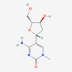 molecular formula C10H15N3O4 B1384737 4-Amino-5-(2-deoxy-b-D-ribofuranosyl)-1-methyl-2(1H)-pyrimidinone CAS No. 1166395-05-6