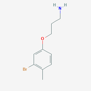 molecular formula C10H14BrNO B1384743 3-(3-Bromo-4-methylphenoxy)propan-1-amine CAS No. 1854611-01-0