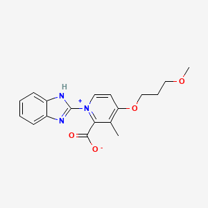 1-(1H-Benzo[d]imidazol-2-yl)-4-(3-methoxypropoxy)-3-methylpyridin-1-ium-2-carboxylate