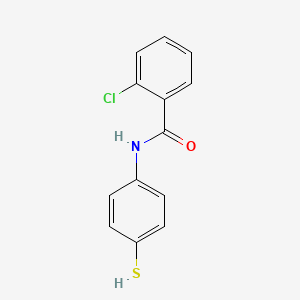 molecular formula C13H10ClNOS B1384750 2-chloro-N-(4-mercaptophenyl)benzamide CAS No. 936560-21-3