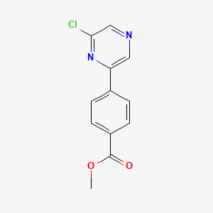 molecular formula C12H9ClN2O2 B1384751 Methyl 4-(6-chloropyrazin-2-yl)benzoate CAS No. 1020718-59-5