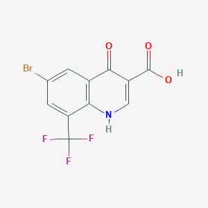 6-Bromo-4-hydroxy-8-(trifluoromethyl)quinoline-3-carboxylic acid