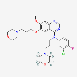 molecular formula C29H37ClFN5O4 B13847592 N-(3-Morpholinopropyl) Gefitinib-D8 