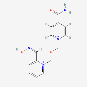 2,3,5,6-tetradeuterio-1-[[2-[(Z)-hydroxyiminomethyl]pyridin-1-ium-1-yl]methoxymethyl]pyridin-1-ium-4-carboxamide