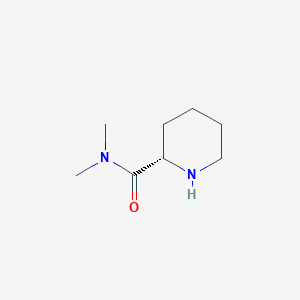 molecular formula C8H16N2O B1384761 (2S)-N,N-dimethylpiperidine-2-carboxamide CAS No. 773047-06-6