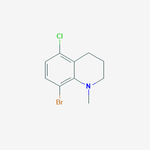 molecular formula C10H11BrClN B1384765 8-溴-5-氯-1-甲基-1,2,3,4-四氢喹啉 CAS No. 2323023-60-3