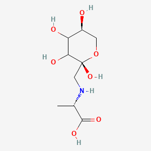 molecular formula C9H17NO7 B13847665 (2S)-2-[[(2R,5S)-2,3,4,5-tetrahydroxyoxan-2-yl]methylamino]propanoic acid 