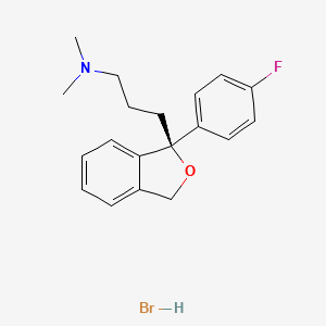 molecular formula C19H23BrFNO B13847673 3-[(1S)-1-(4-fluorophenyl)-3H-2-benzofuran-1-yl]-N,N-dimethylpropan-1-amine;hydrobromide 