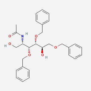 molecular formula C29H35NO6 B13847675 2-(Acetylamino)-2-deoxy-3,4,6-tris-O-(phenylmethyl)-D-glucitol 