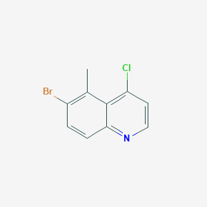 molecular formula C10H7BrClN B1384784 6-溴-4-氯-5-甲基喹啉 CAS No. 1459275-73-0