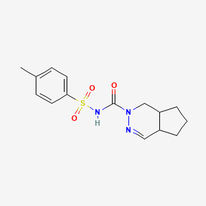 molecular formula C15H19N3O3S B13847854 N-Tosyl-5,6,7,7a-tetrahydro-1H-cyclopenta[d]pyridazine-2(4aH)-carboxamide 