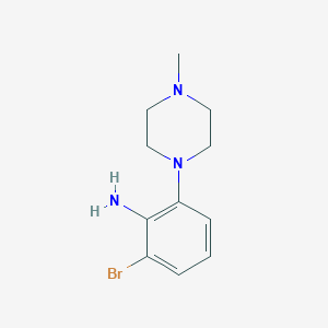 molecular formula C11H16BrN3 B1384788 2-溴-6-(4-甲基哌嗪-1-基)苯胺 CAS No. 1872292-49-3