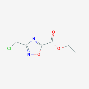 molecular formula C6H7ClN2O3 B1384793 3-（氯甲基）-1,2,4-恶二唑-5-羧酸乙酯 CAS No. 25977-19-9