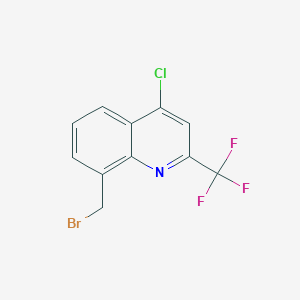 molecular formula C11H6BrClF3N B1384794 8-(溴甲基)-4-氯-2-(三氟甲基)喹啉 CAS No. 887350-74-5