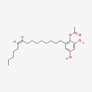 [4-hydroxy-2-methoxy-6-[(Z)-pentadec-9-enyl]phenyl] acetate